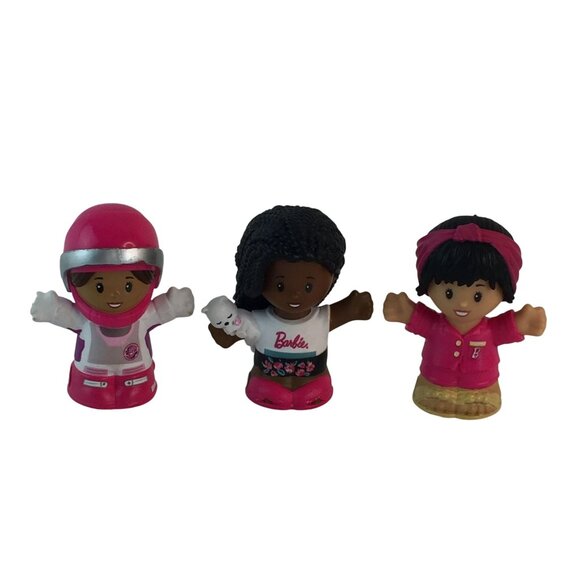 Fisher Price Other - Fisher Price Little People Barbie Figures Astronaut African American Asian‎ Girl